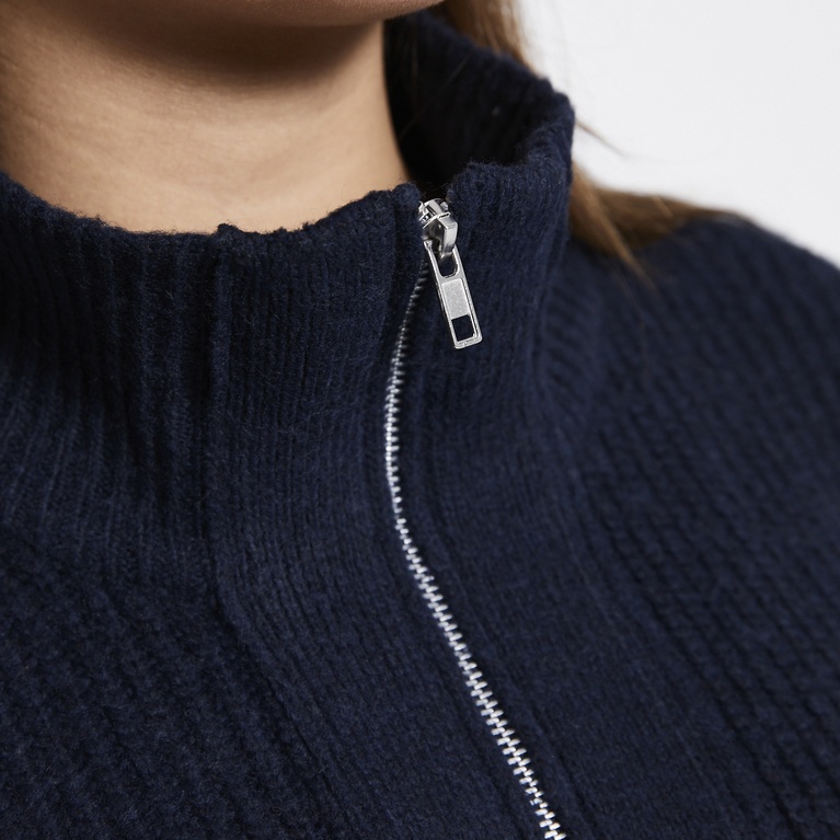 Rippenstrick-Cardigan "Zip Cardigan" Rippenstrick-Cardigan "Zip Cardigan"